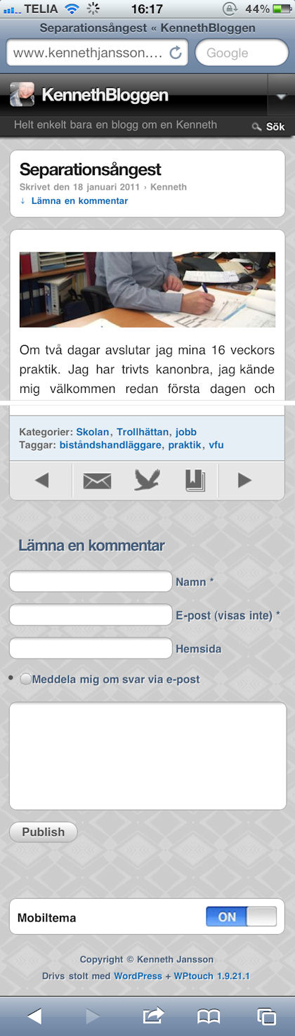 Skärmdump i iPhone Skärmdump i iPhone