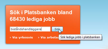 Söka jobb