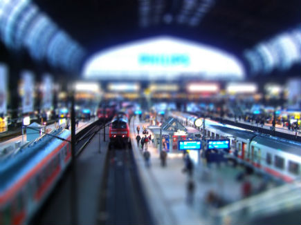 tilt-shift train