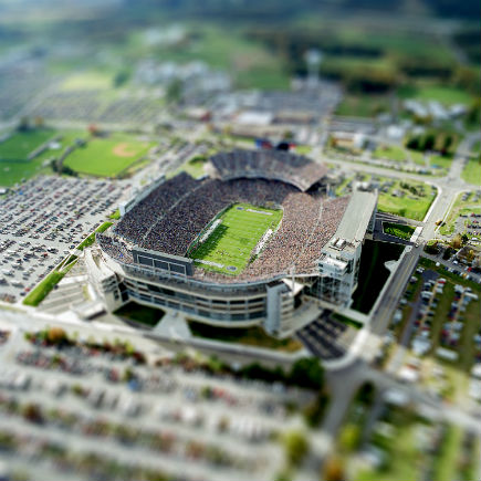 Tilt shift effect - stadium